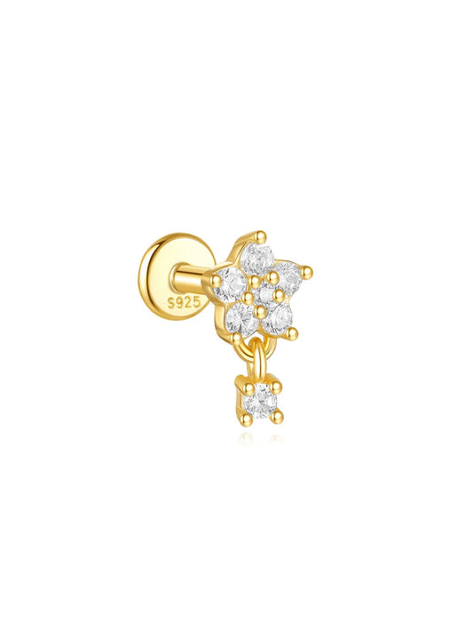 Women’s 925 Sterling Silver Waterproof CZ Stud Earring Set
