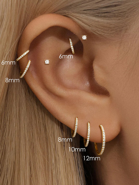 Women’s G23 Titanium Waterproof Multi-Size Cartilage Hoop