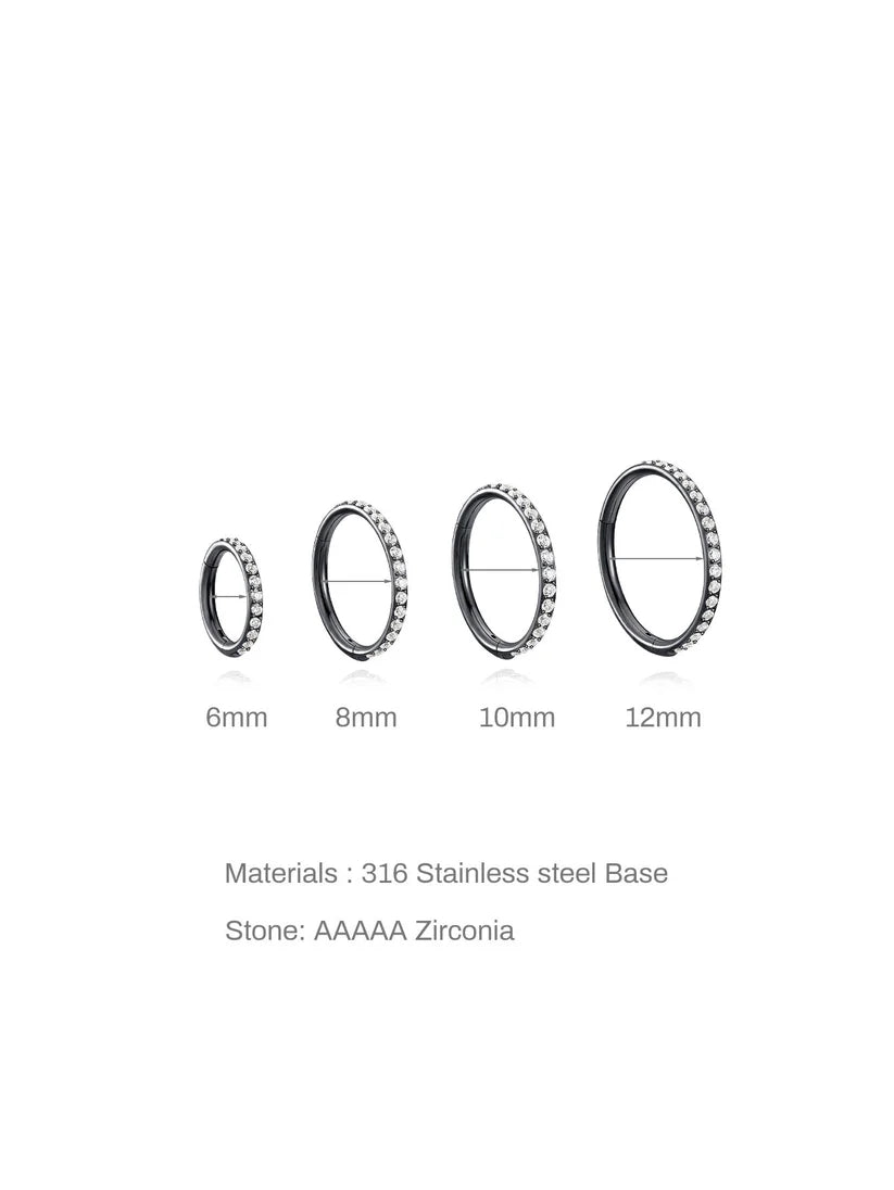 Women’s G23 Titanium Waterproof Multi-Size Cartilage Hoop