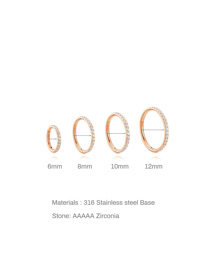 Women’s G23 Titanium Waterproof Multi-Size Cartilage Hoop