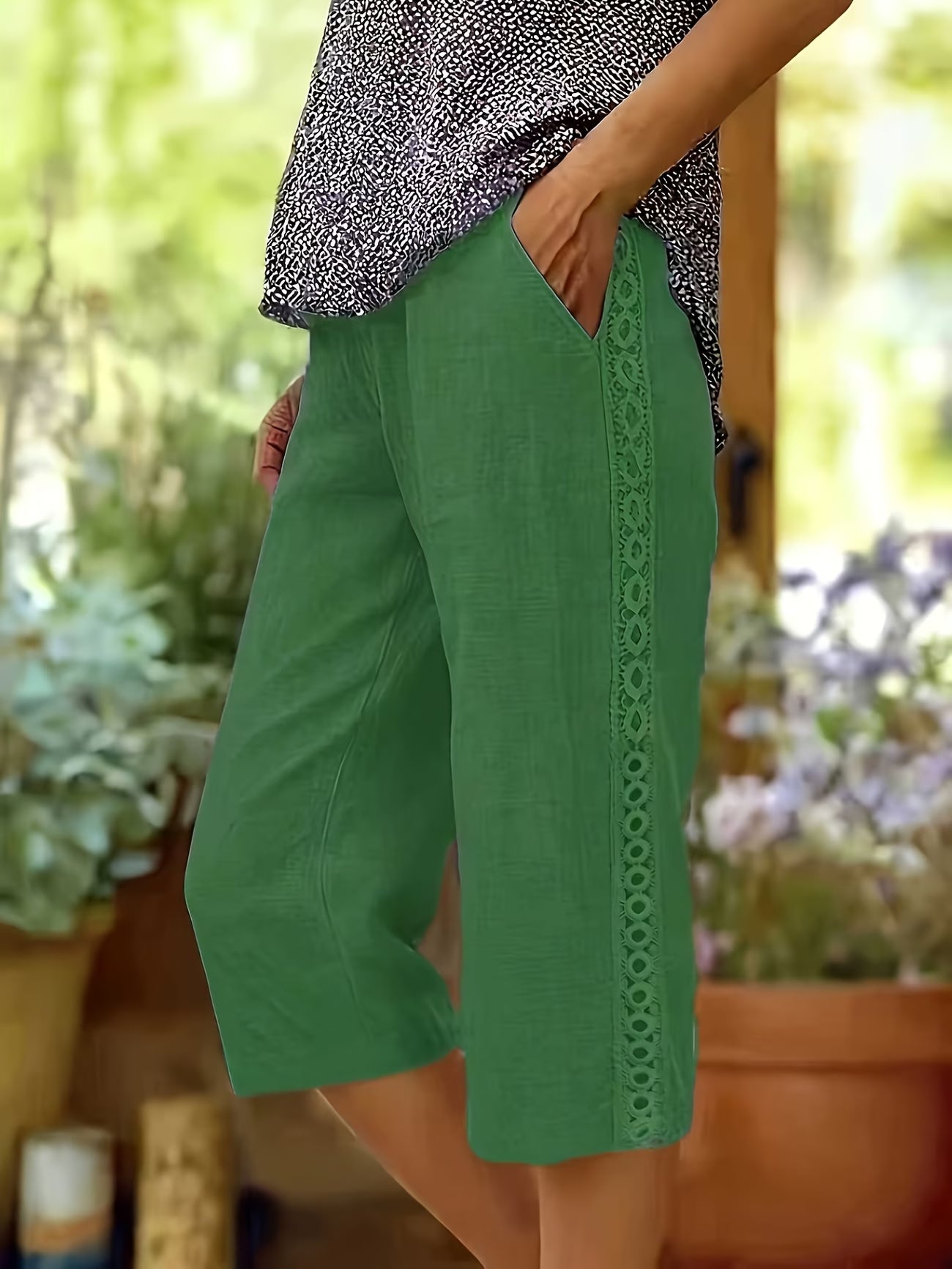 Women's Side-Lace Casual Trousers