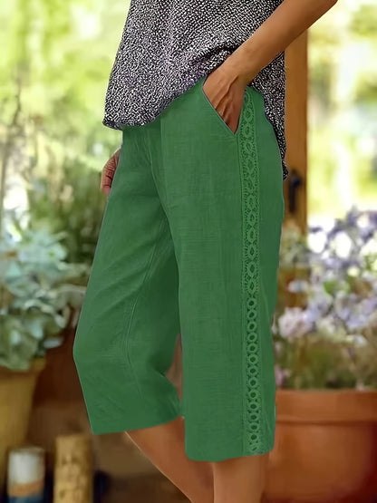Women's Side-Lace Casual Trousers