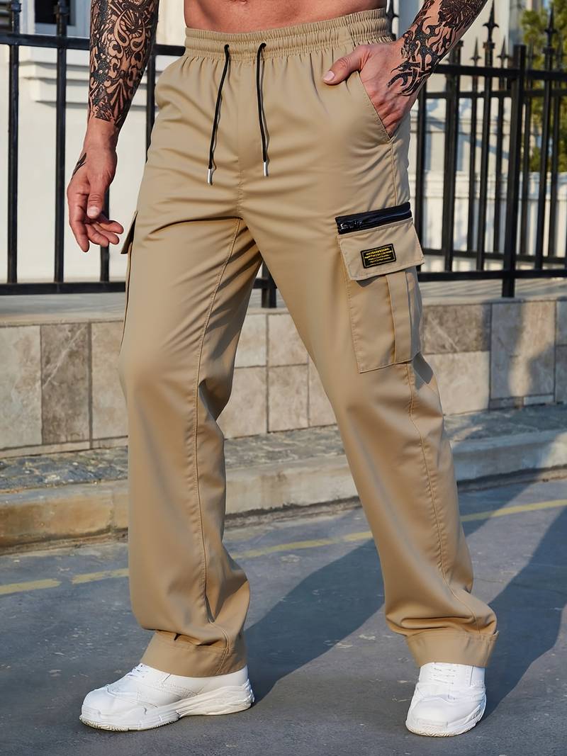 Men’s Relaxed Fit Multi Pocket Cargo Trousers