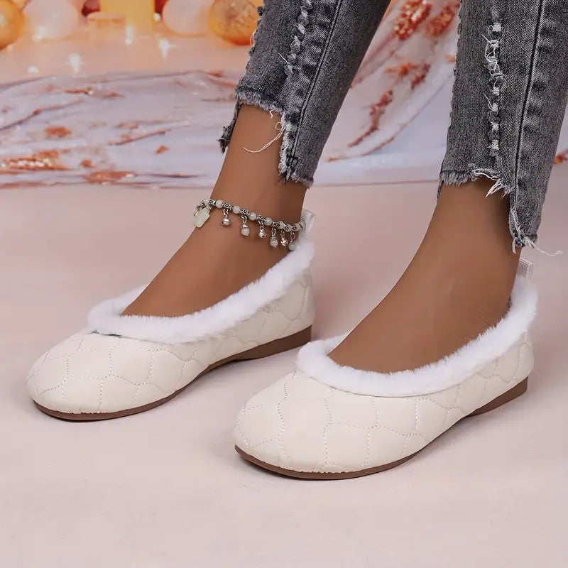 Women’s Mary Jane Plush-Lined Winter Flats