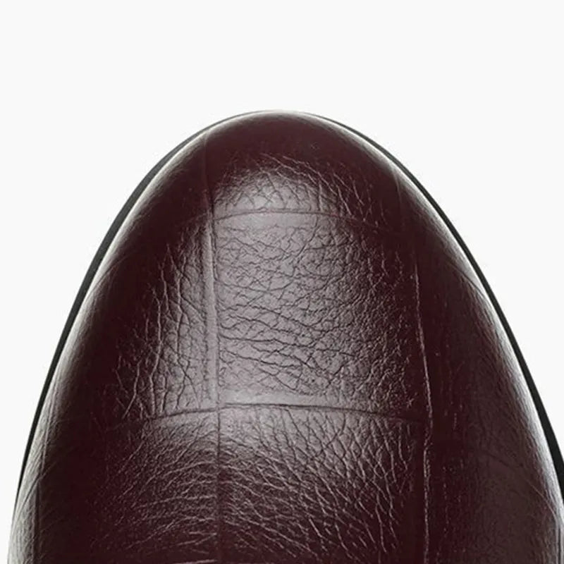 Women’s Solid-Colour Fashion Wedge Leather-Look Shoes