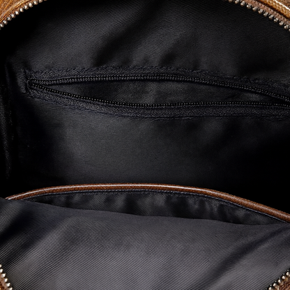 Women’s Classic Leather-Look City Backpack