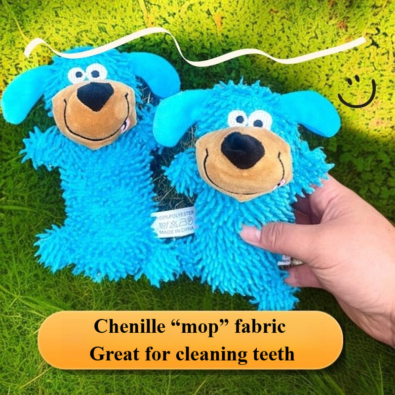 Chenille Noodle Squeaky Dog Plush Toy