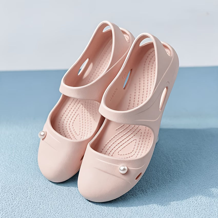 Women's Pearl Accent Summer Slides