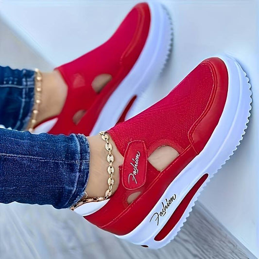 Women’s Breathable Knit Low-Top Comfort Trainers