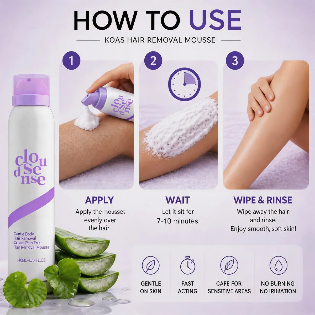 Body Hair Removal Mousse