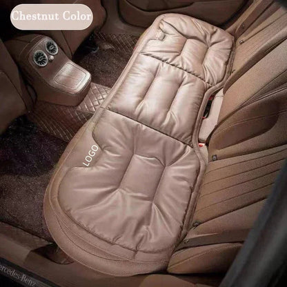 Soft Leather Car Seat Cushion Set with Anti Slip Silicone Backing