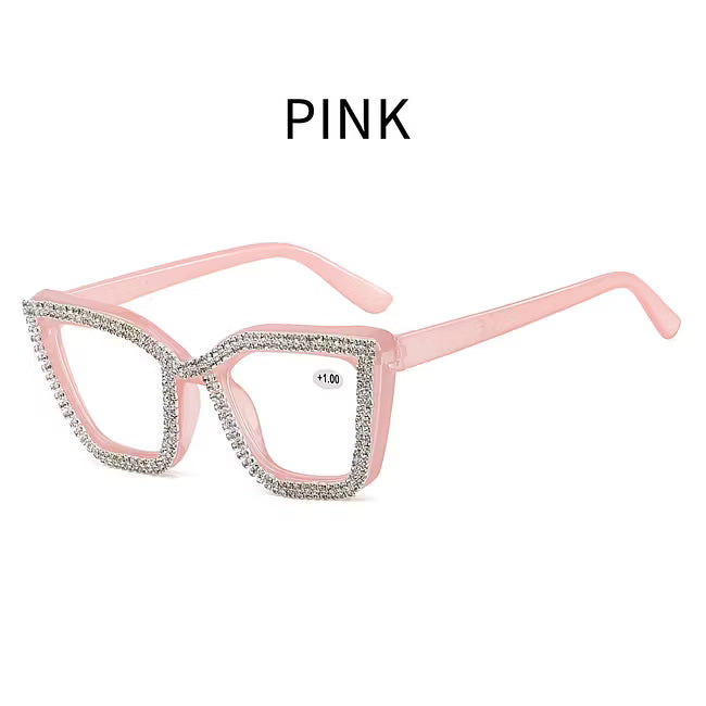 Women's Sparkle Cat Eye Reading Glasses
