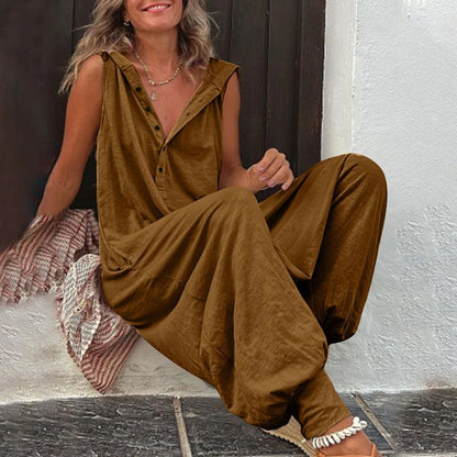 Women’s Relaxed Hooded Jumpsuit