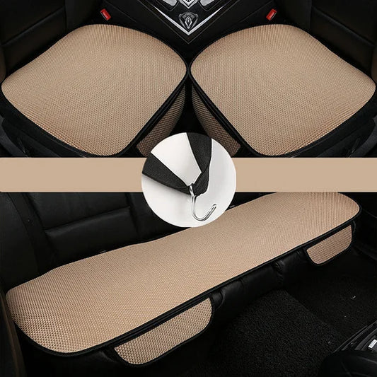 Ice Silk Cooling Car Seat Cushion Set