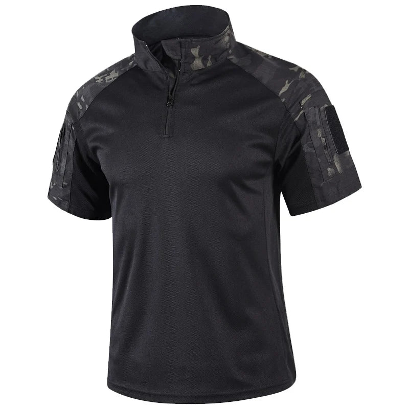 Men’s Short-Sleeve Tactical Quarter-Zip Top