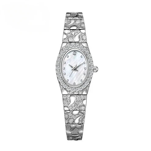 Women’s Crystal-Trim Oval Quartz Watch