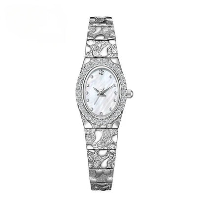 Women’s Crystal-Trim Oval Quartz Watch