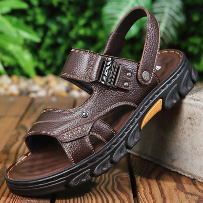 Non-slip Soft Leather-look Beach Sandals