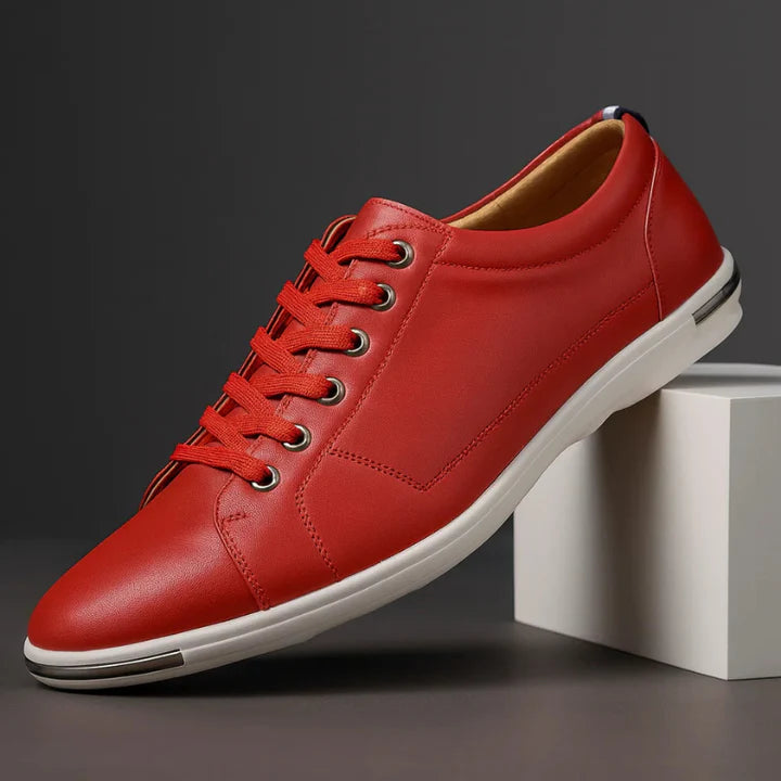 Men’s Leather-Look Everyday Trainers