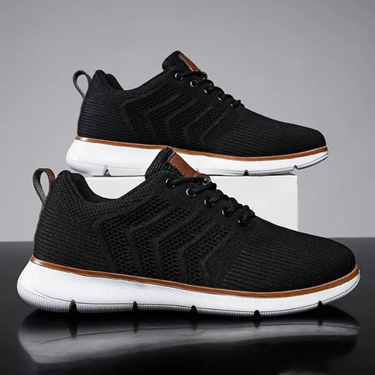 Men’s Breathable Mesh Lace-Up Trainers