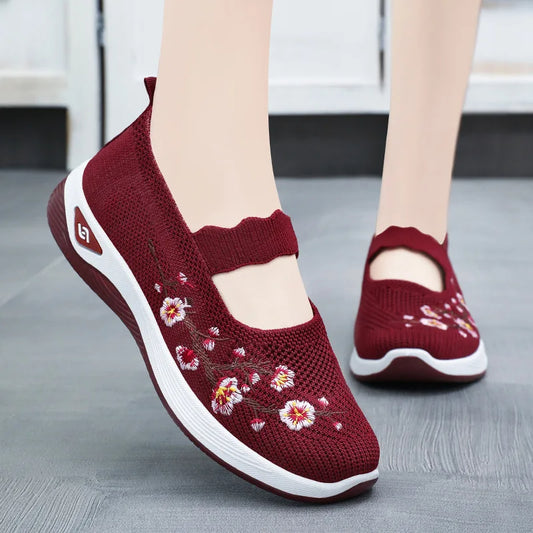 Middle-aged and elderly comfortable and breathable non-slip shoes