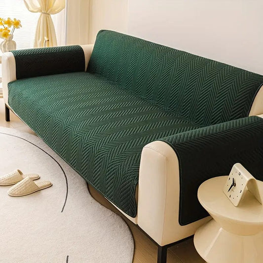Ultrasonic Quilted Micro Cotton Sofa Protector Cover