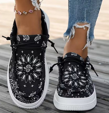 Women’s Printed Platform Mule Trainers