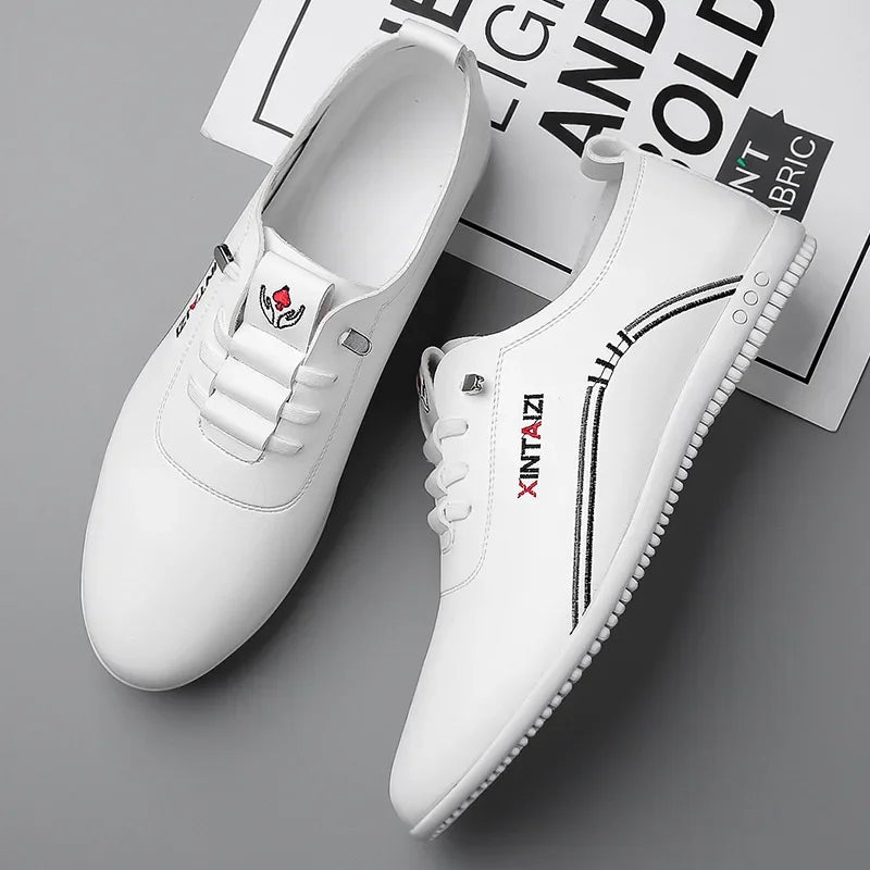 Men's Italian Leather-Look Driving Shoes