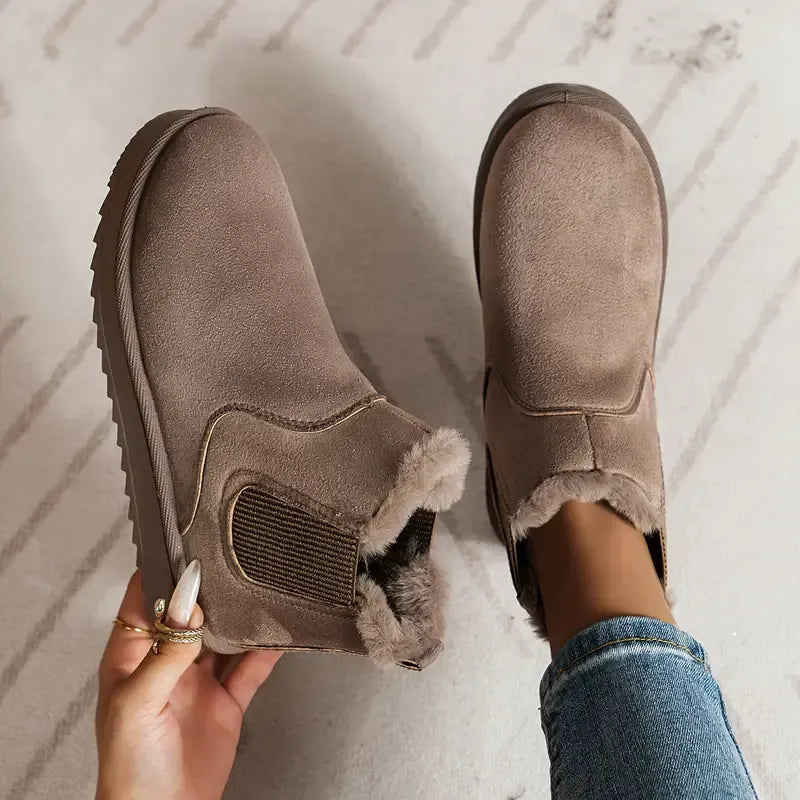 Women's Solid Colour Short Boots