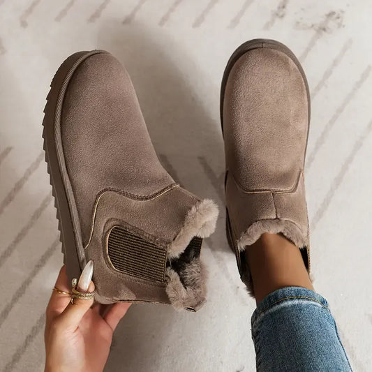 Women's Solid Colour Short Boots