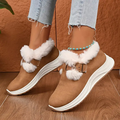 Women’s Waterproof Plush Winter Snow Shoes