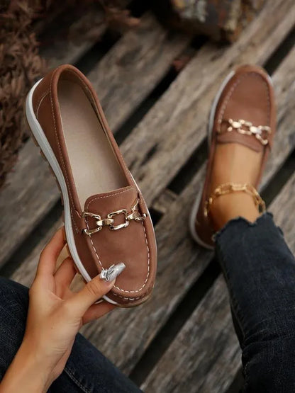 Women’s Slip On Comfort Support Walking Loafers