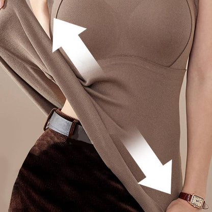 Women’s Warm Tank Top with Built-In Shelf Bra