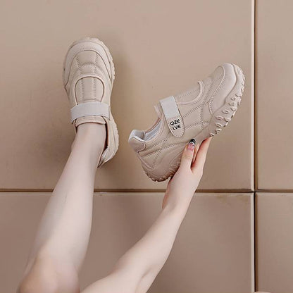 Women’s Strap-Fastened Comfort Trainers with Chunky Grip Sole
