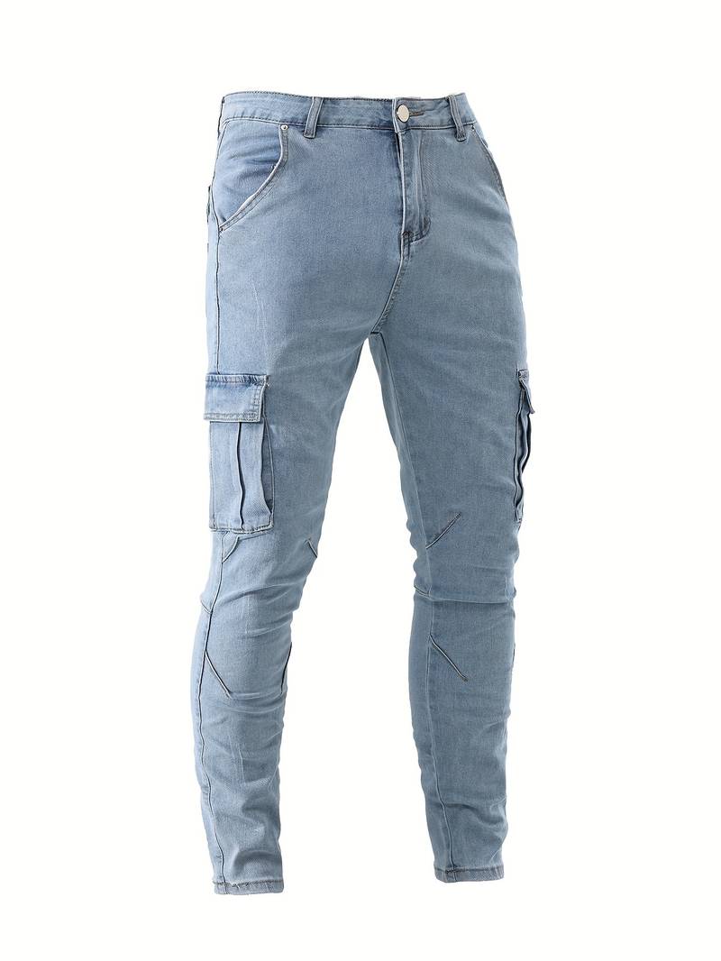 Men’s Slim Fit Workwear Cargo Jeans