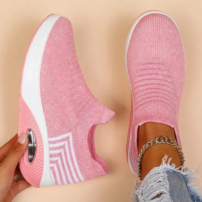Women's Casual Breathable Slip On Walking Trainers