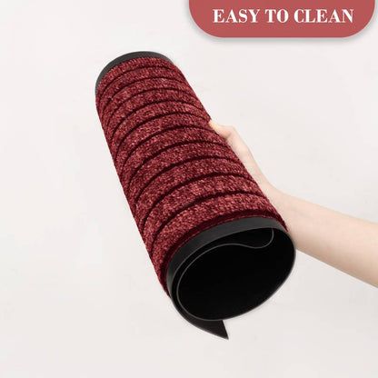 Heavy Duty Dirt-Absorbing Entrance Mat with Rubber Backing