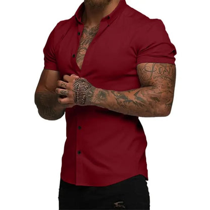 Men’s Slim-Fit Short-Sleeve Shirt