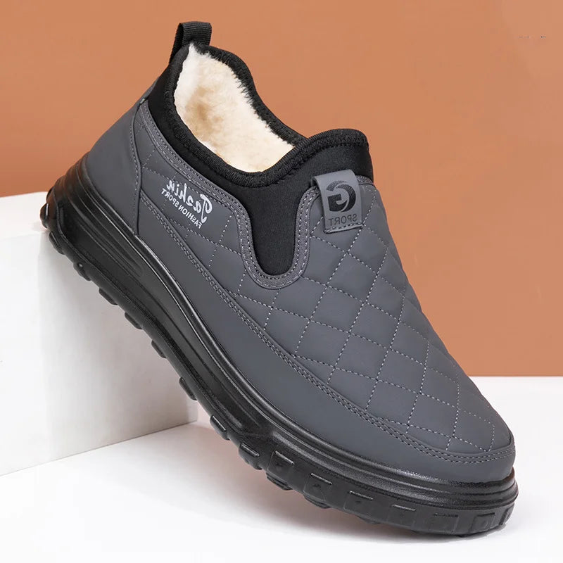 Men's Water-Resistant Winter Shoes – Warm, Non-Slip & Supportive Design