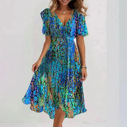 Women’s Flowing V-Neck Summer Dress