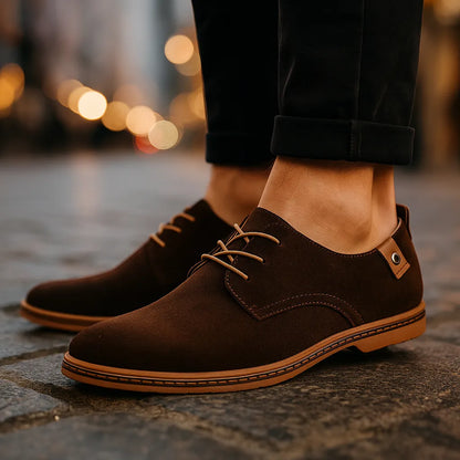 Men's Suede Look Casual Lace Up Shoes