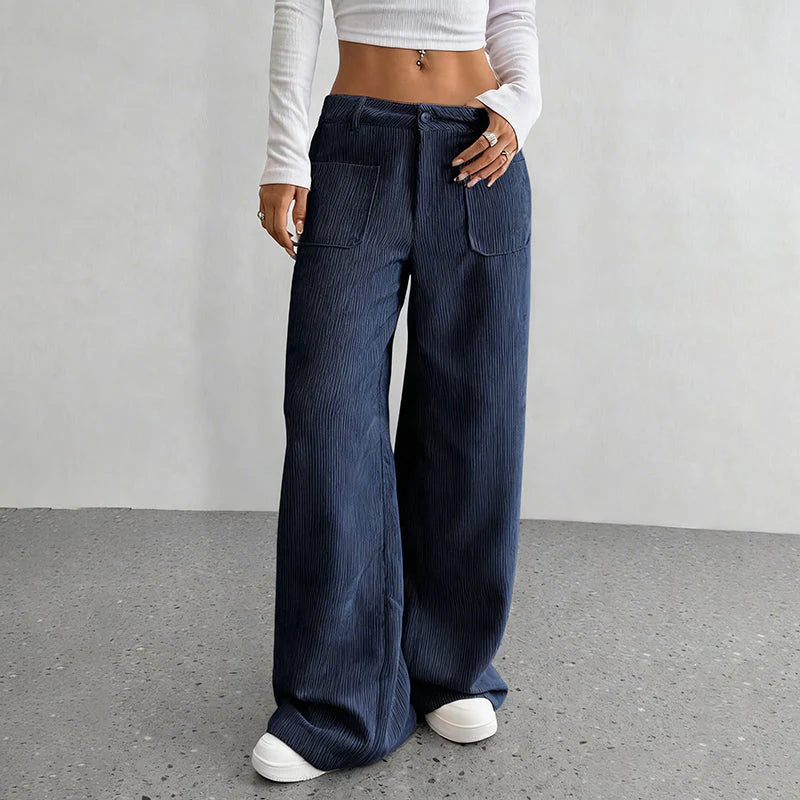Women’s Soft-Touch High-Rise Relaxed Trousers