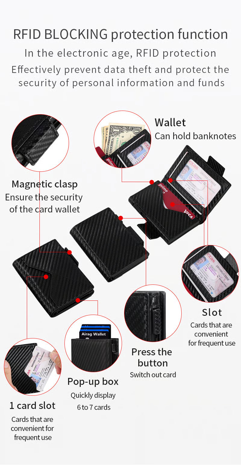 Pop-Up RFID Card Wallet