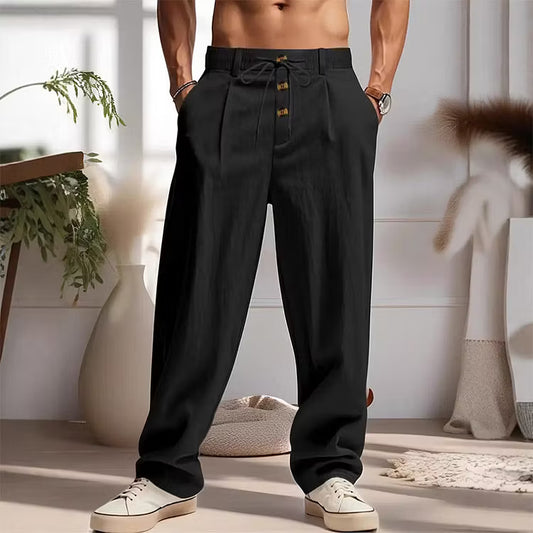 Men’s Drawstring Casual Trousers