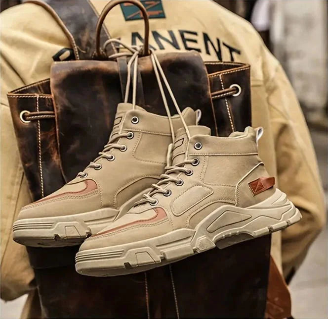 Men's Waterproof Leather-Look Boots