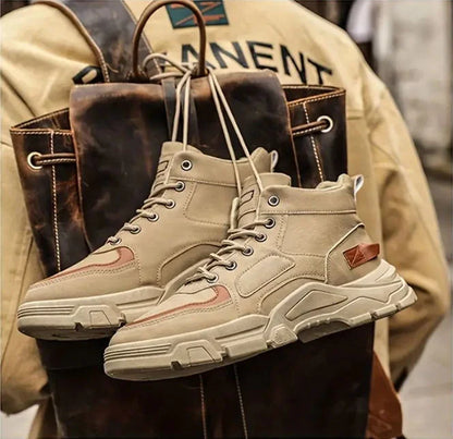 Men's Waterproof Leather-Look Boots