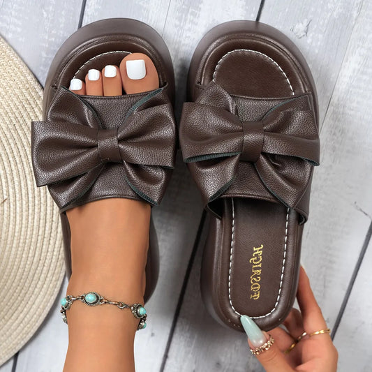Women's Bow Detail Platform Sandals