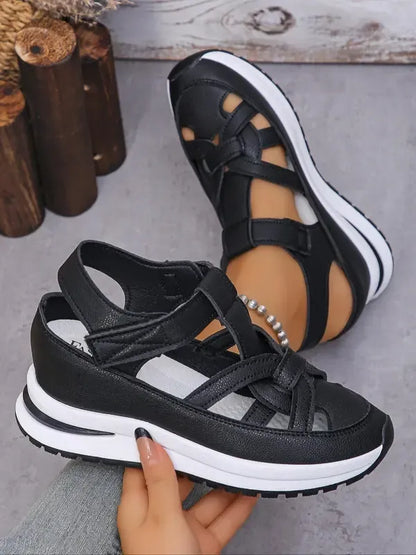 Women’s Velcro Strap Wedge Comfort Sandals