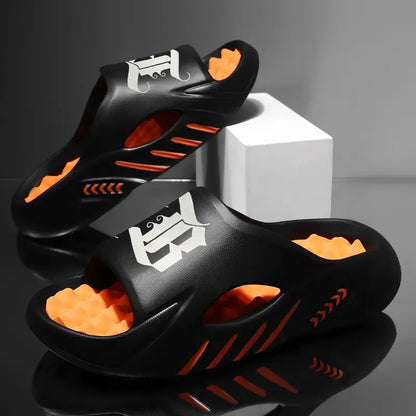 Thick-Sole Sport Slides