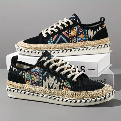 Men’s Breathable Casual Vintage Bohemian Espadrille Trainers
